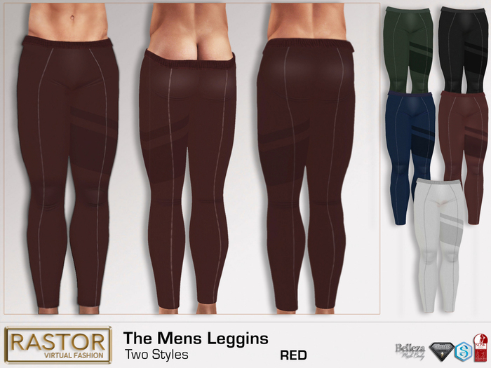 RASTOR The Mens Leggings RED