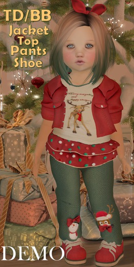 Ducky-DEMO-Xmas Outfit BSBebe/ TD -Jacket/Top/Skirt/Pants/Shoe
