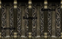 Columns Gold Wall Texture CMT