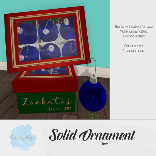 Zoobatos - Solid Blue Balls Box