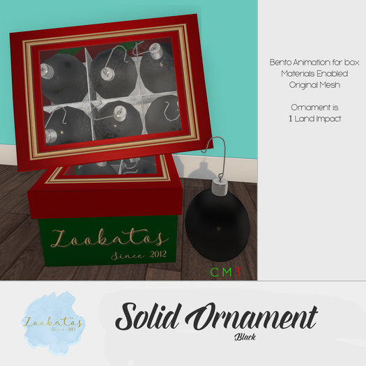 Zoobatos - Solid Black Balls Box