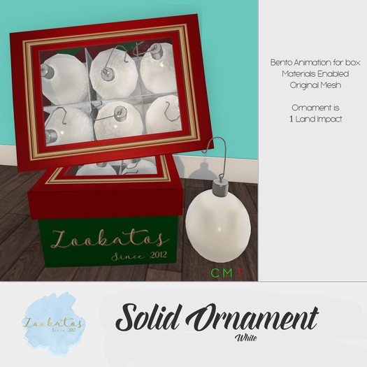 Zoobatos - Solid White Balls Box