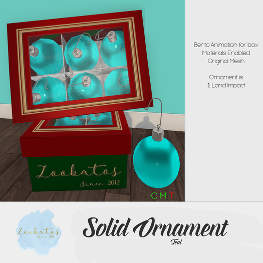 Zoobatos - Solid Teal Balls Box