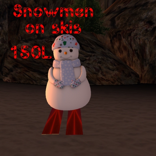 Snowmen on skis