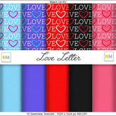 Love Letter Matchup Kit 10 Seamless Fabric Textures NM