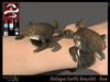 Antique turtle bracelet kiss