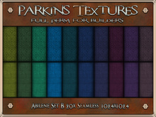 Parkins Textures - Abilene B Set - 20x Full Perm Seamless 1024 - Fabric, Cloth, Fall, Autumn, Clothing, Furnishing