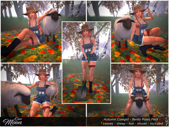 .::One Moon::. Autumn Cowgirl - Bento poses pack