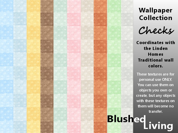 Blushed Living - Checked Wallpaper