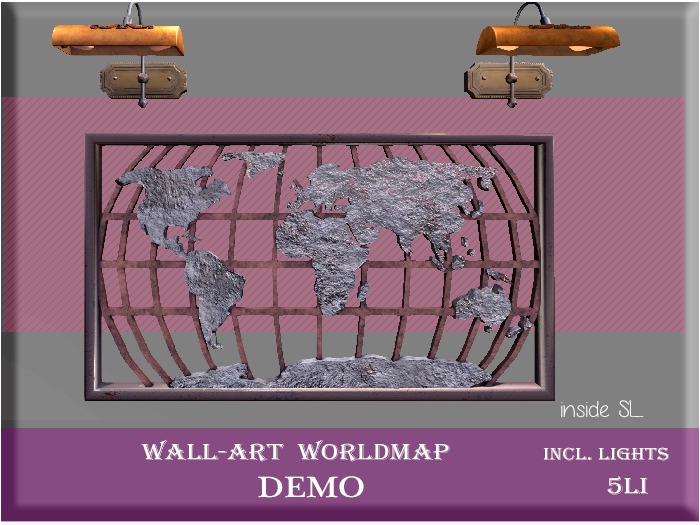 Wall Decoration - World Map - DEMO