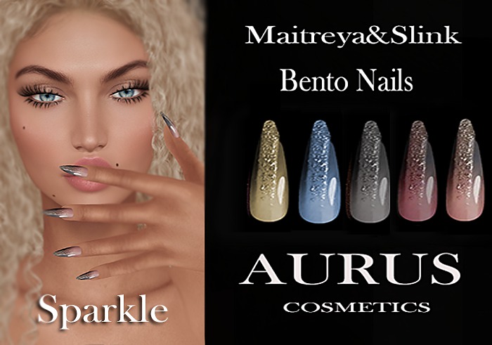 A U R U S - Sparkle Bento Nails -Maitreya & Slink