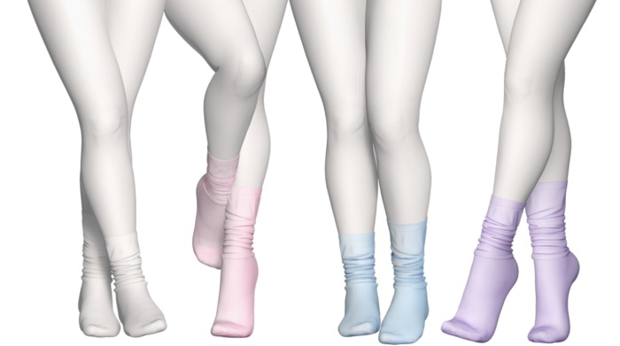 Spoiled - Lazy Socks High & Flat ♥ 26 Color ♥ HUD Fatpack