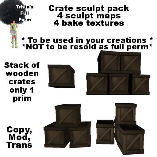 Crates Sculpty pack(BOXED)