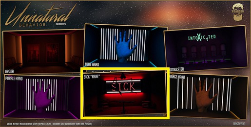 [Box] Sick *RARE* - Unnatural Behavior Backdrops - The Bearded