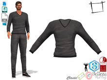 Dae Obj FBX Men's V neck Slim Top Slink Male, Belleza Jake, Signature Gianni