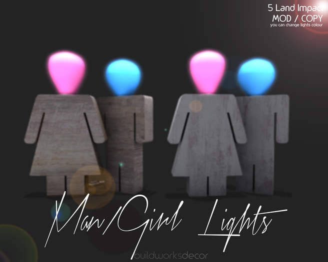 buildworksdecor ~ Man/Girl Light / Boxed