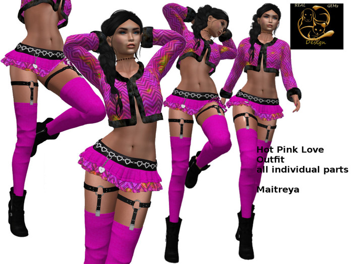 [RG] Hot Pink Love Outfit (DemoBox)
