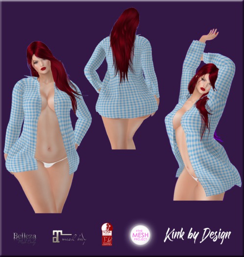 KbD Daddy's Shirt - Blue pattern