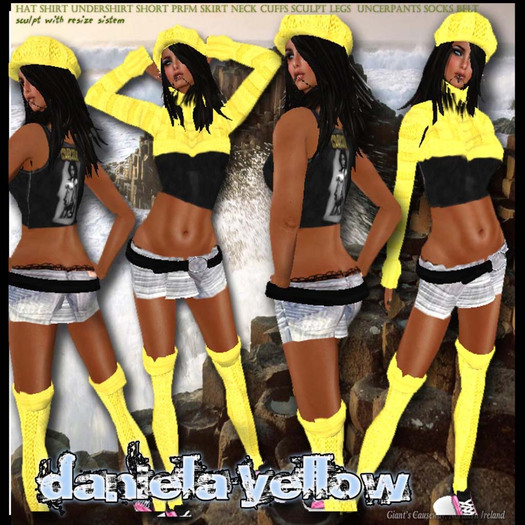 daniela yellow  skirt !!!!!
