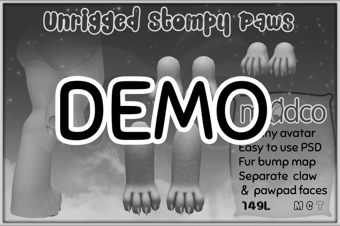 (mc) DEMO Unrigged Stompy Paws 1.1