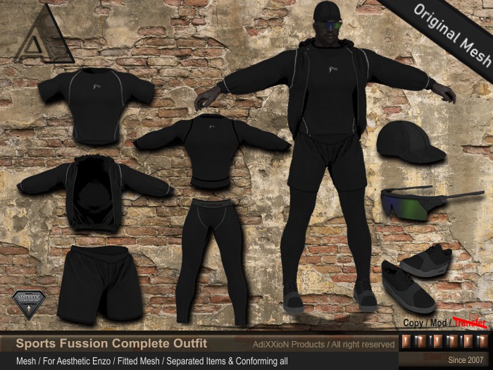Aesthetic Fussion Sports Outfit AdiXXioN
