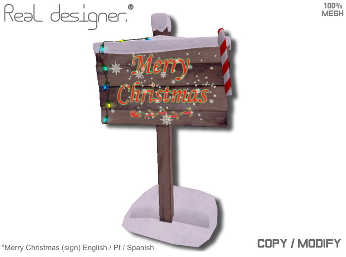 *Merry Christmas (sign) English / Pt / Spanish