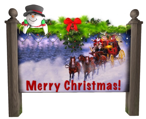 Stagecoach Santa Board