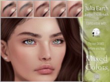 Eyebrows, Lelutka: JuliaEarth.Large.SoftArch.MixedColors
