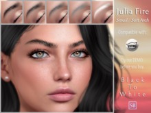 Eyebrows, Catwa: JuliaFire.Small.SoftArch.BlackToWhite