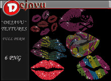 ^^Dejavu^ Full Perm Rhinestone Lips Png 01