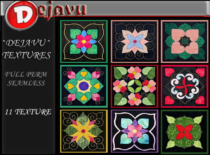 ^^Dejavu^ Full Perm Pillow Textures