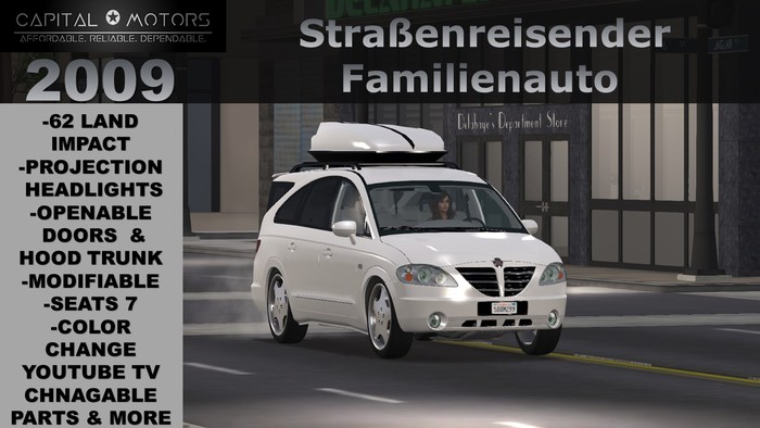 2009 Strabenreisender Familienauto  crate