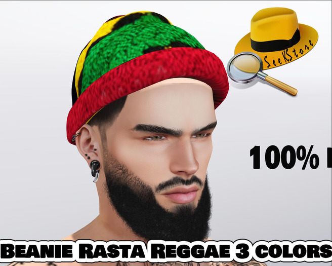 *Seek* Beanie Rasta Reggae 3 colors