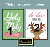Christmas cards - modern
