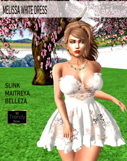 84 [TS] Melissa White Dress