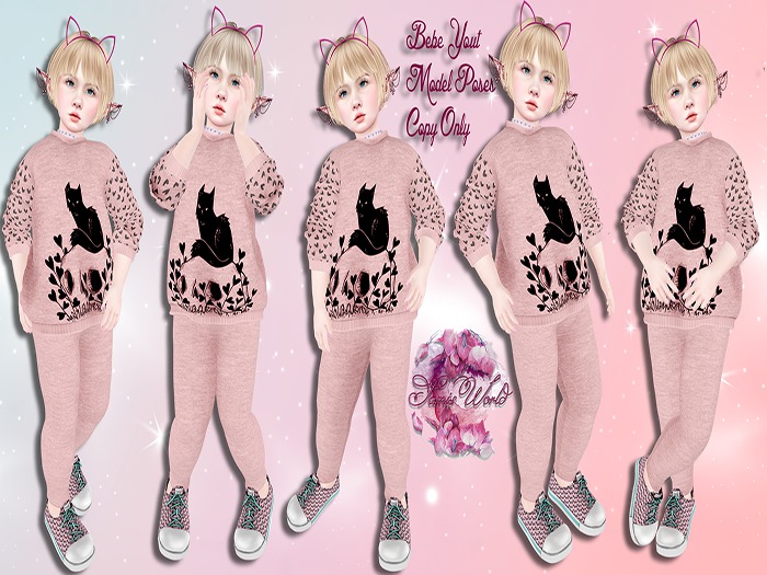 (SW) Bebe Youth Model Poses 1-5