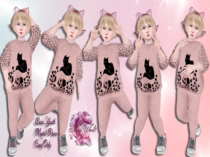 (SW) Bebe Youth Model Poses 6-10