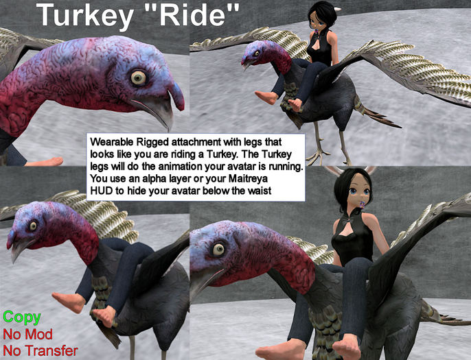 Turkey "Ride" Rigged Attachment