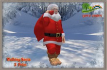 Lady's Garden - Walking Santa 3 Prim