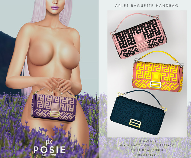 POSIE - Arlet Baguette Handbag .FATPACK