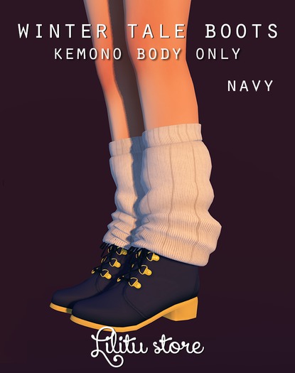 WinterTale Boots (Navy)