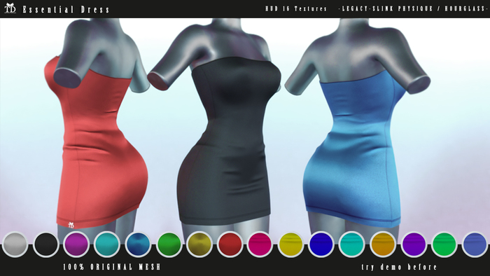 "TD" Essential Dress FATPACK