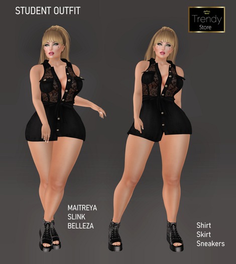 78 [TS] Student Outfit Black