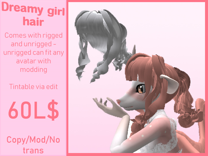 INABA : Dreamy girl hair (RIGGED DEMO)