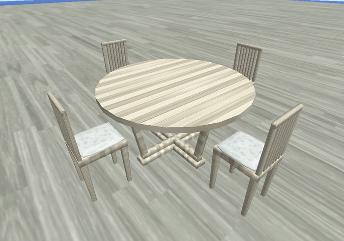 Arctic Dining Table Set (Colour Change)
