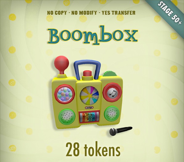 [Zooby Legacy Baby] Zooby token toys - Zooby Smart Toy BoomBox