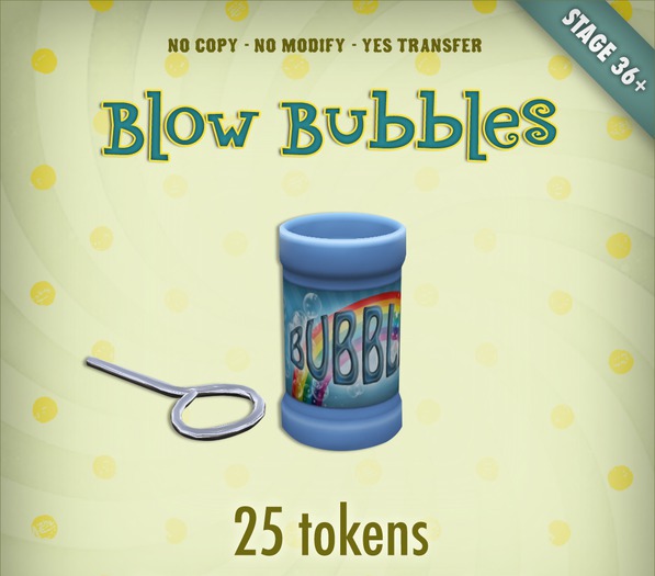 [Zooby Legacy Baby] Smart Toy Bubbles - zooby token toys