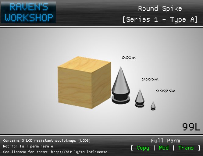 [RW] Round Spike [Series 1 - Type A] [ Full Perm ]
