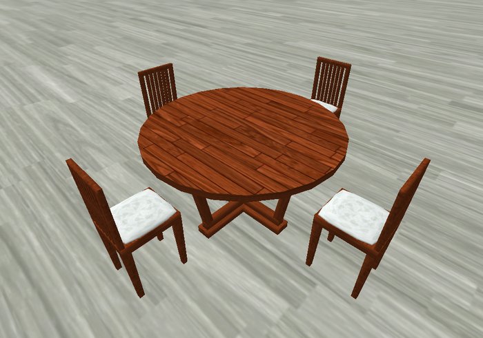 Cherry Dining Table Set (Colour Change)