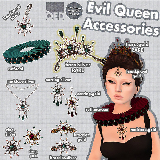 ieQED evil.queen.earrings.silver